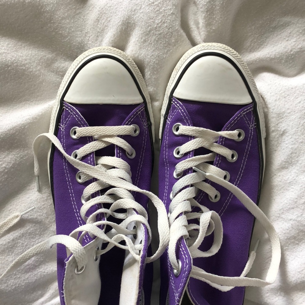 Purple Converse All Star High Tops
